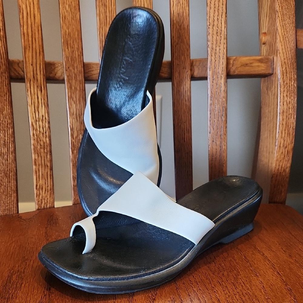 Clarks White Sandals
